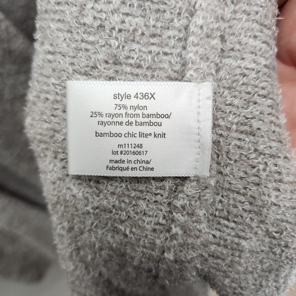 Barefoot Dreams Bamboo Chic Lite Cardigan Womens 3X Light Gray - Picture 4 of 5